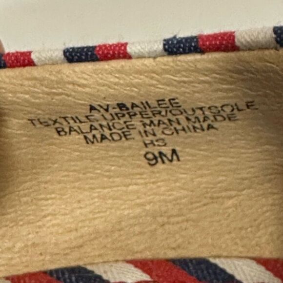 Adrienne Vittadini Bailee Wedge White, Blue, Red | Women Size 9 - Picture 11 of 12